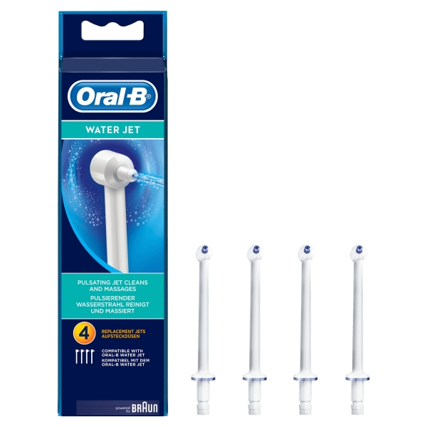 Oral-B WaterJet 4er Pack Ersatzdüsen, weiß